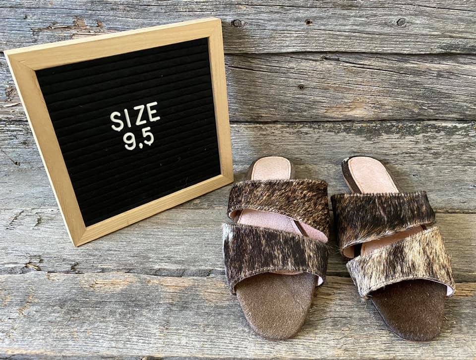Brin Cowhide Sandals - 9.5