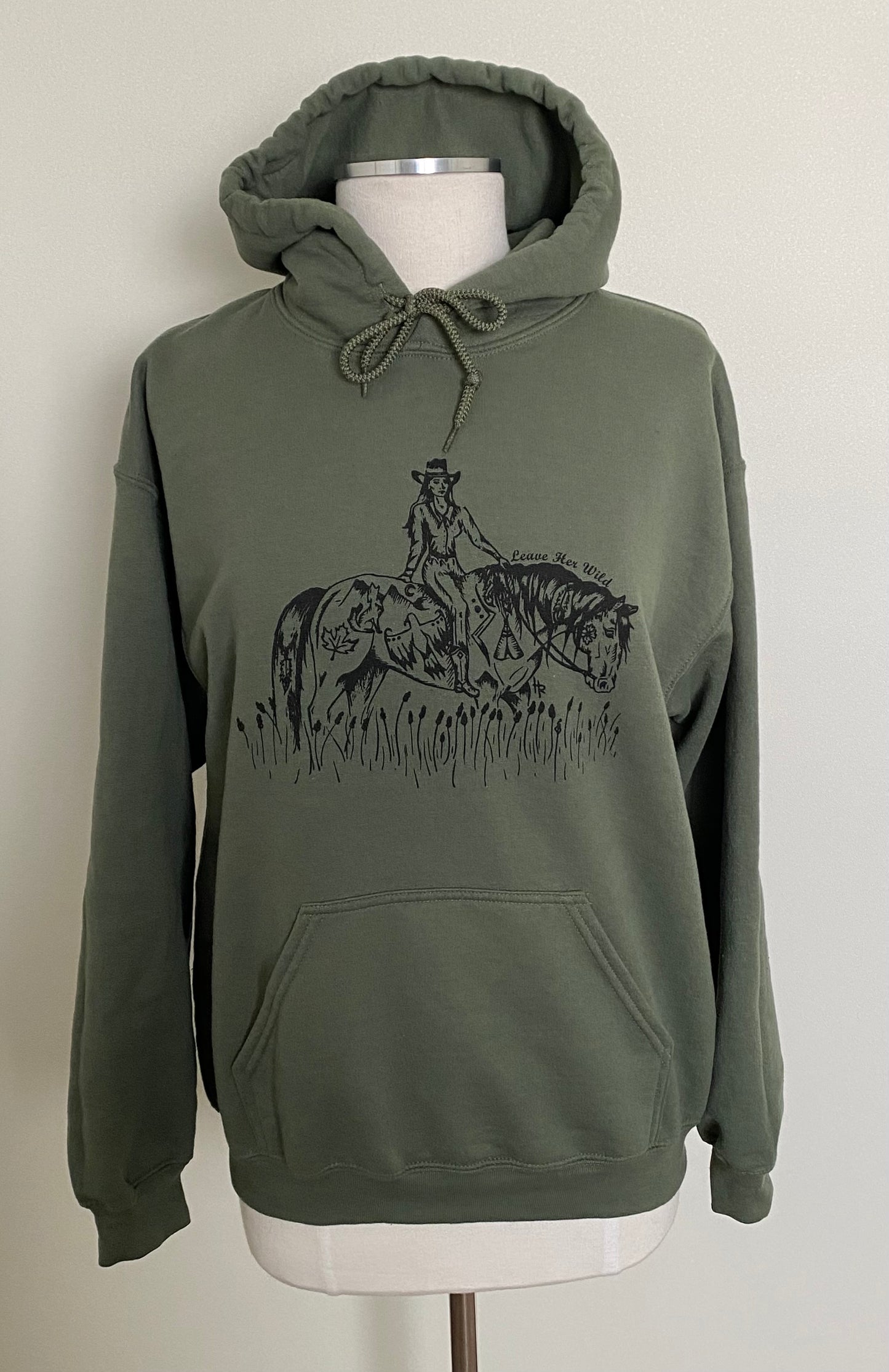 Olive Canadian Cowgirl Hoodie