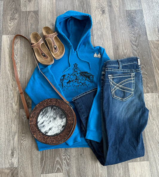 Sapphire Canadian Cowgirl Hoodie